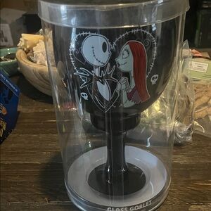 Nightmare Before Christmas Glass Goblet